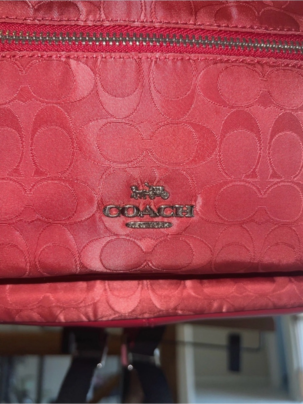 Red Coach Backpack - Picture 2 of 7